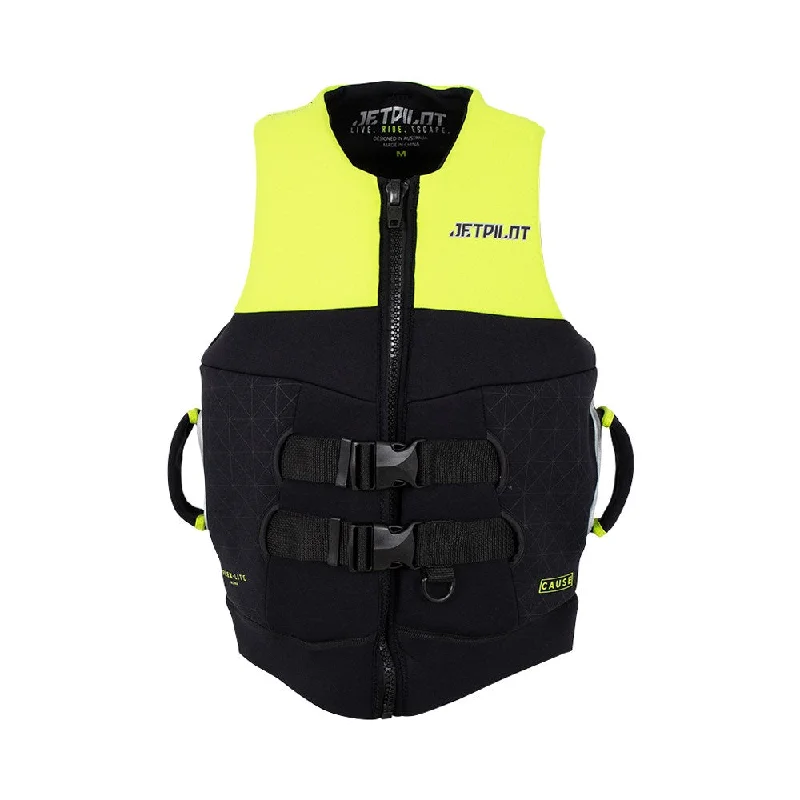 2024 Jetpilot Cause Mens S-Grip Fe Neo Vest - Yellow Level 50