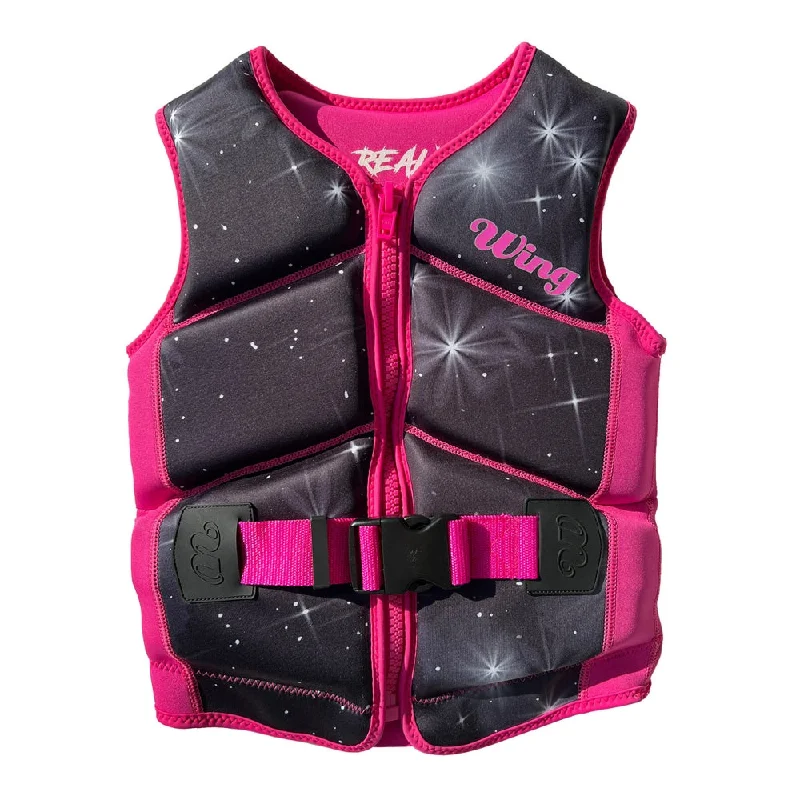 2025 Wing Jnr Realm Neo Vest L50S - Pink Stars