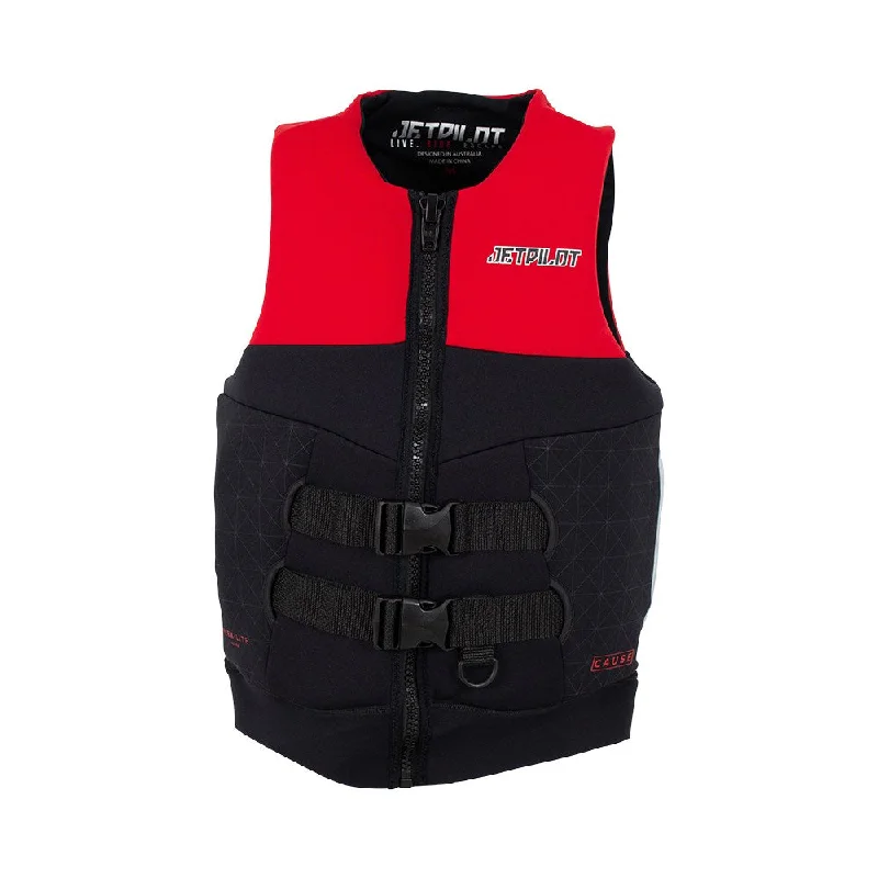 2024 Jetpilot Cause Mens Sgrip Fe Neo Vest - Red Level 50