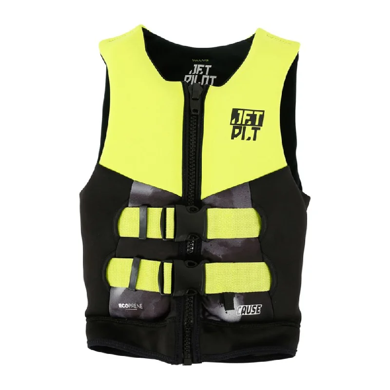 2025 Jetpilot The Cause F/E Youth Eco Vest - Yellow Level 50