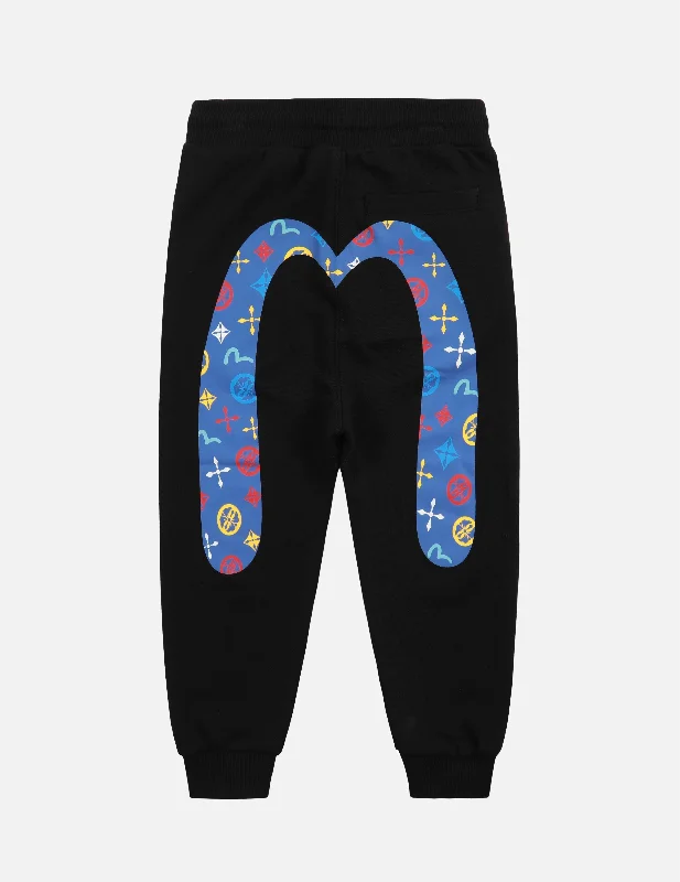 Bear and Logo Daicock Print Sweatpants