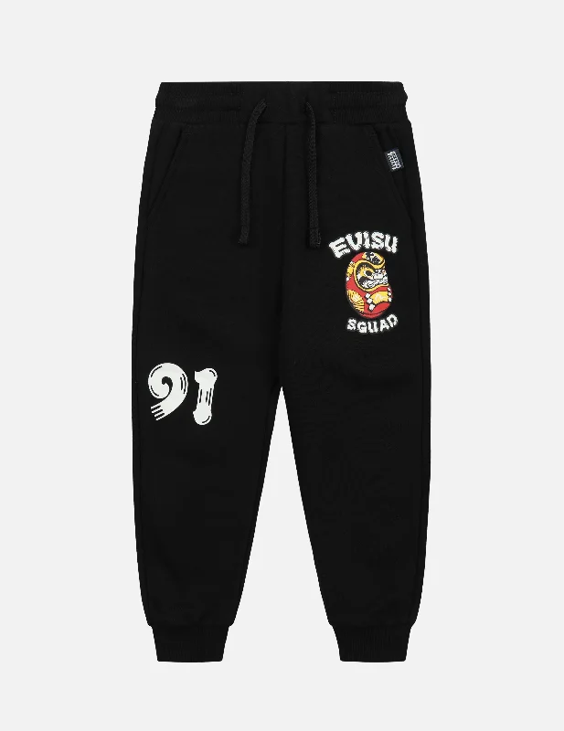 Daruma and Kamon Print Sweatpants