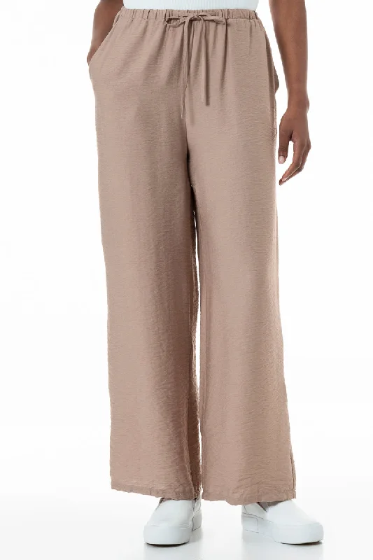 Elasticated Pants _ 152035 _ Taupe