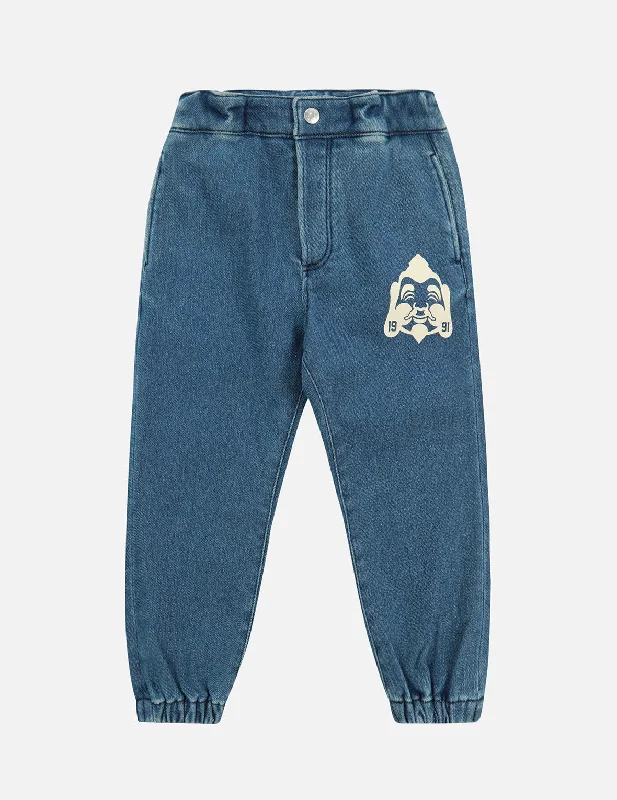 Godhead Print Denim Joggers