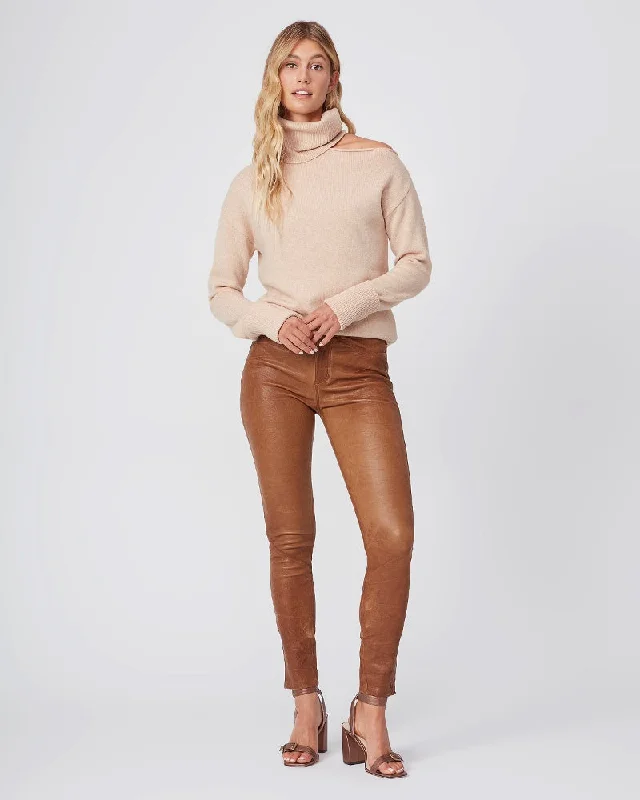 Hoxton Leather Ultra Skinny - Dark Argan