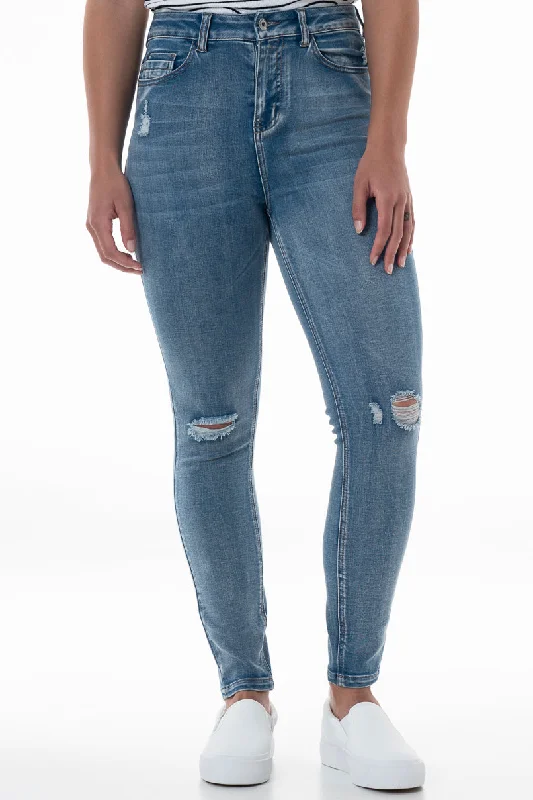 Rf05 Hi Rise Skinny Jeans _ 148260 _ Mid Wash