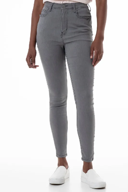 Rf09 Hi-Waisted Skinny Jeans _ 145805 _ Grey Wash