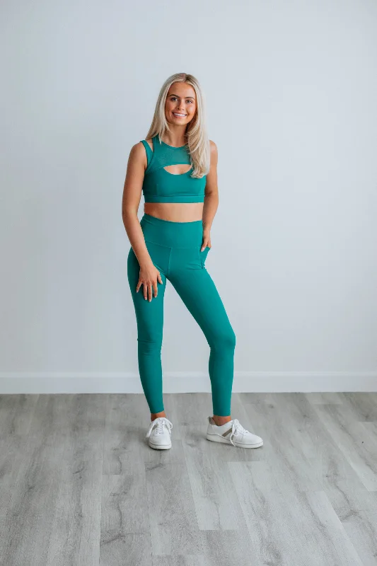 Zalen Active Leggings - Teal