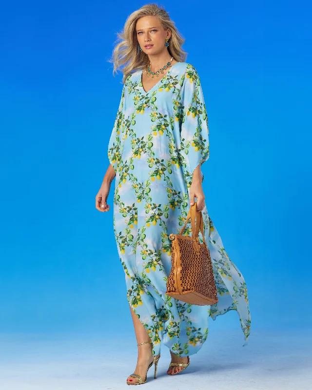 Annabelle Kaftan in French Citrus Trellis