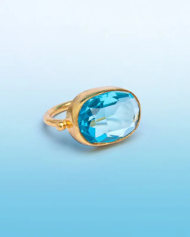 Bettina Ring in Crystal Turquoise