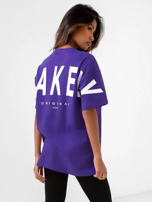 Isabel Oversized T-Shirt - Purple