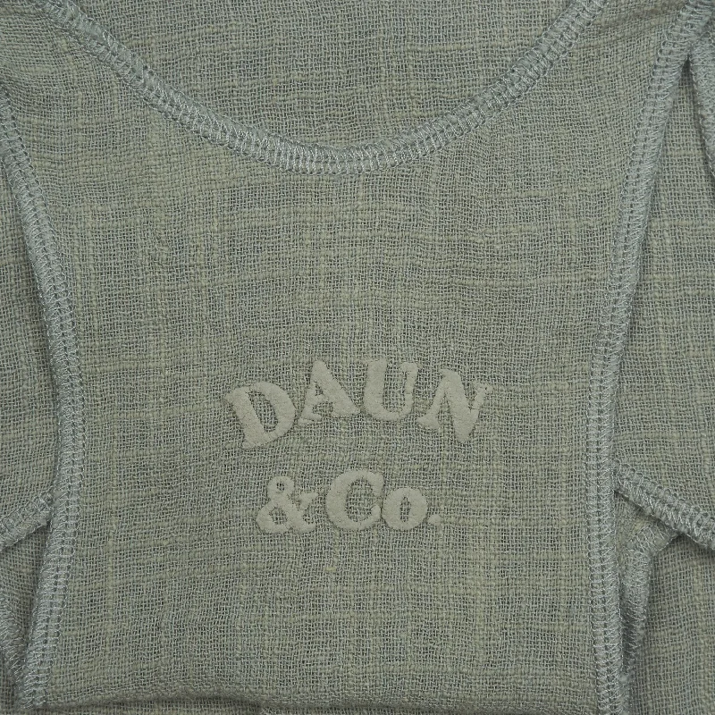 DAUN RACER TANK TOP - Cotton Gauze | Light Olive Green