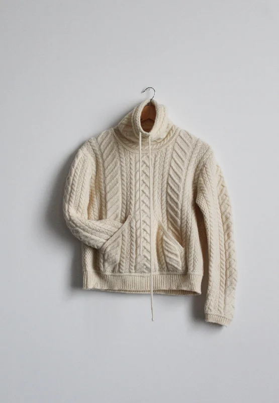 irish wool fisherman pullover