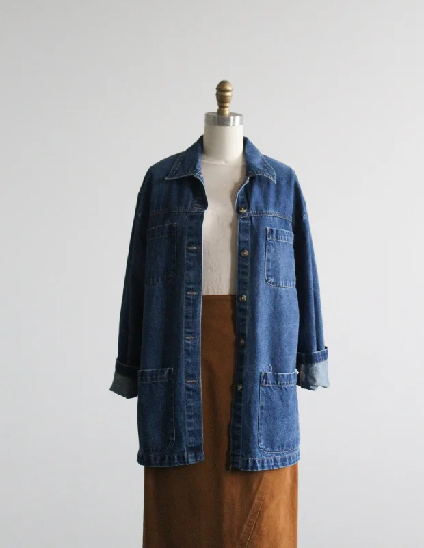 hudson falls denim chore coat