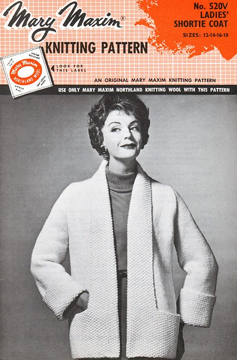 Ladies' Shortie Coat Pattern